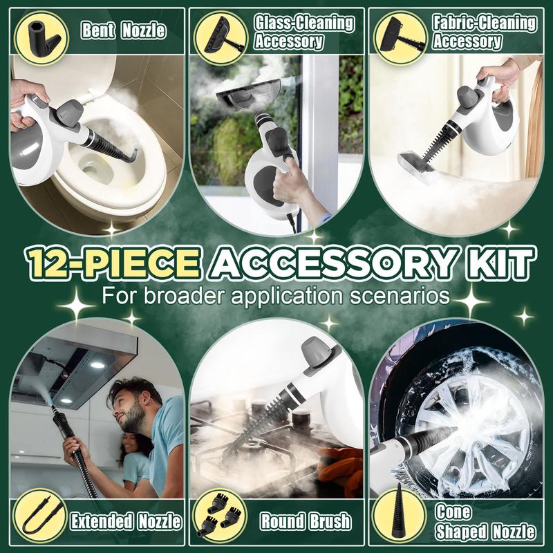 Handheld multi-functional natural steam cleaner