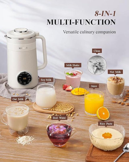 8-in-1 Multifunctional Fully Automatic Nut Milk Maker and Coffee Maker