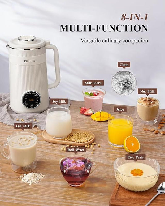 8-in-1 Multifunctional Fully Automatic Nut Milk Maker and Coffee Maker
